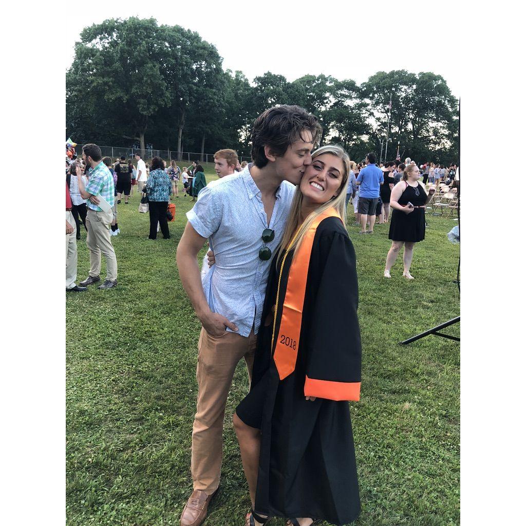 Hannah and Luke at Hannah's Highschool Graduation in 2018