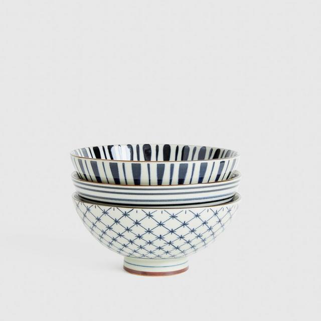 Japanese Rice Bowl Inspired by Kimonos
