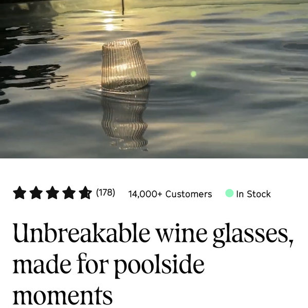 Unbreakable Poolside Wine Glasses | Djuce Studio