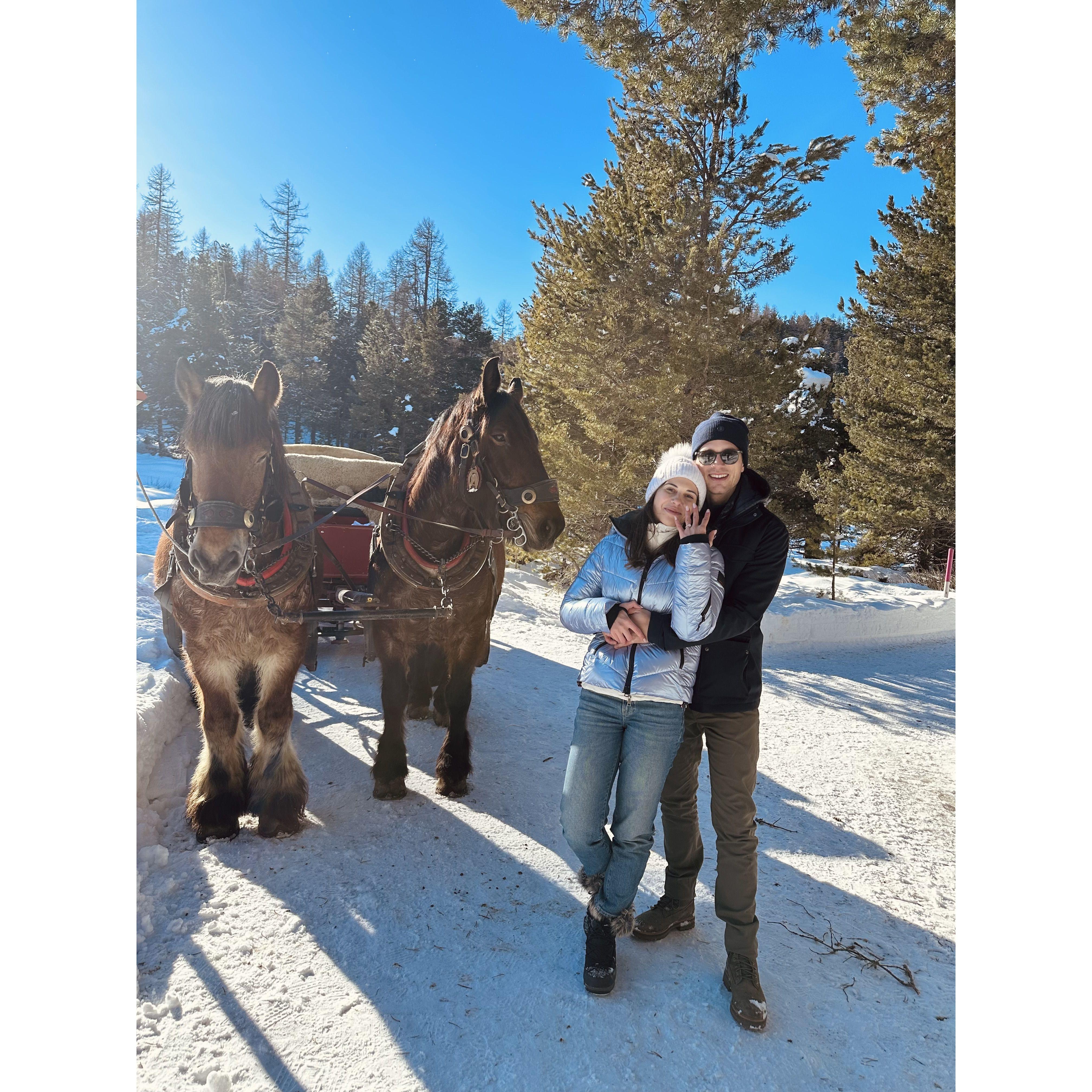 Of course: there were horses, because she also likes horses