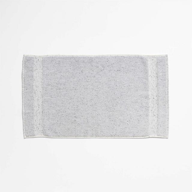 Organic Turkish Cotton Grey Fleck Bath Mat 20"x34"