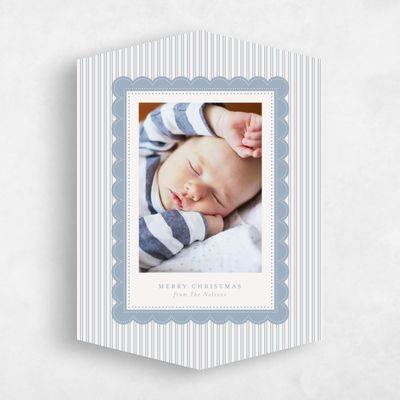 Blue Diamond Holiday Card - Thatcher Portrait