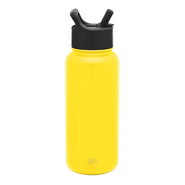 Simple Modern 32oz Stainless Steel Summit Water Bottle with Straw Lid Sunshine