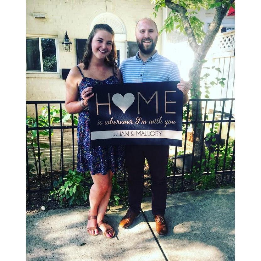 Buying our first home together.