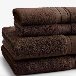 Turkish Cotton Bath Towel Set- Espresso 4 pc Set