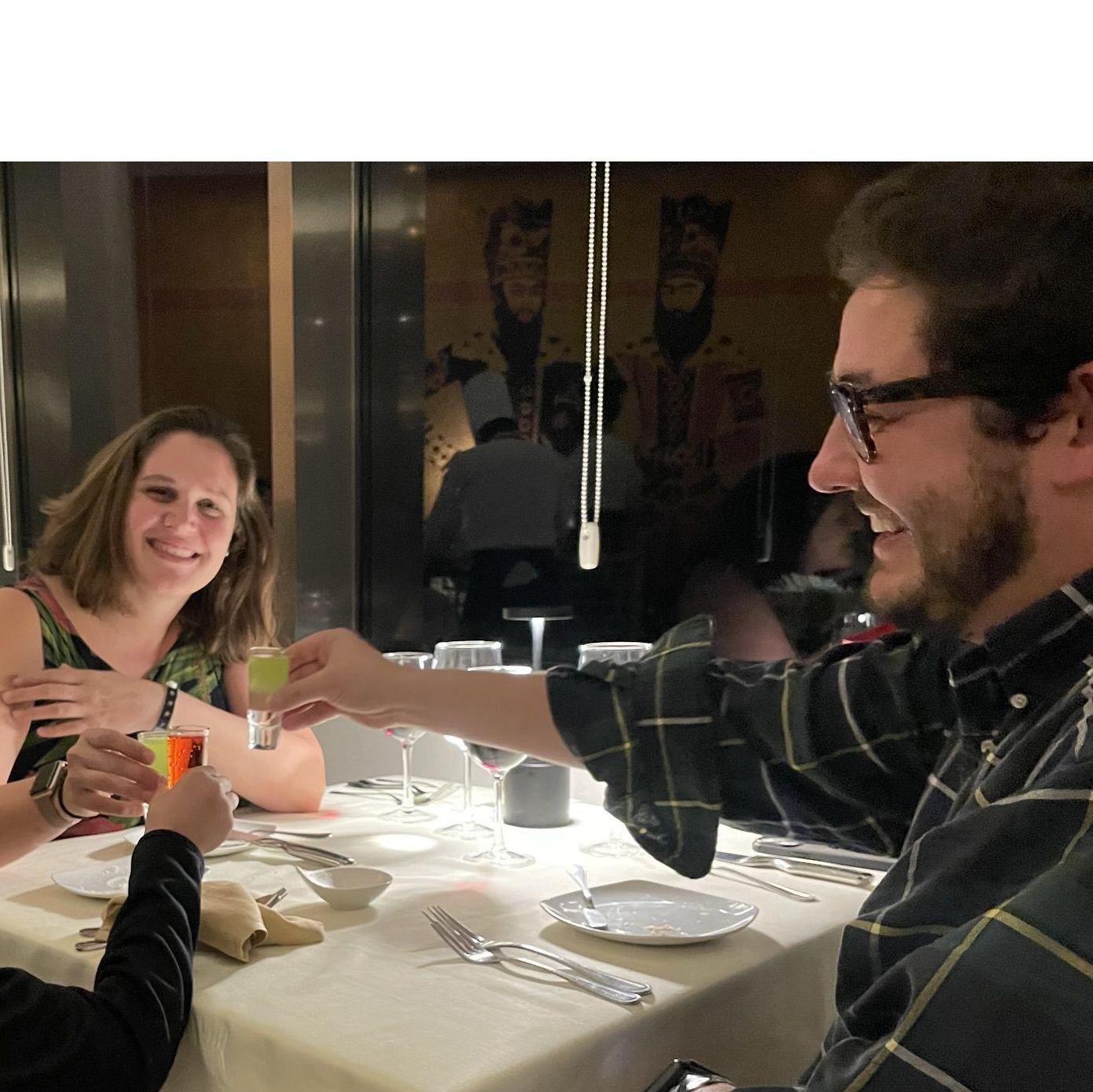 Dinner and drinks at Cancun, Mexico resort