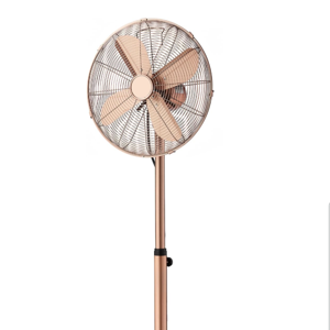 VEVOR 16-Inch High Velocity Pedestal Fan, 1450 CFM Industrial Standing Floor Fan with Handle, 75° Oscillating, 3-Speed Adjustable Height, Metal Made for Commercial, Garage, Workshop, Home, Copper
