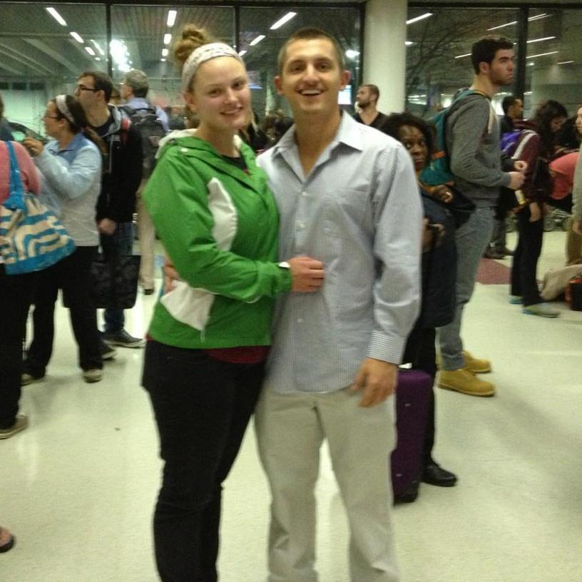 Airports became very familiar places for the both of us over the years, but this was Yuriy's first airport send off for Sarah- she traveled to Belize during college for a medical missions course.