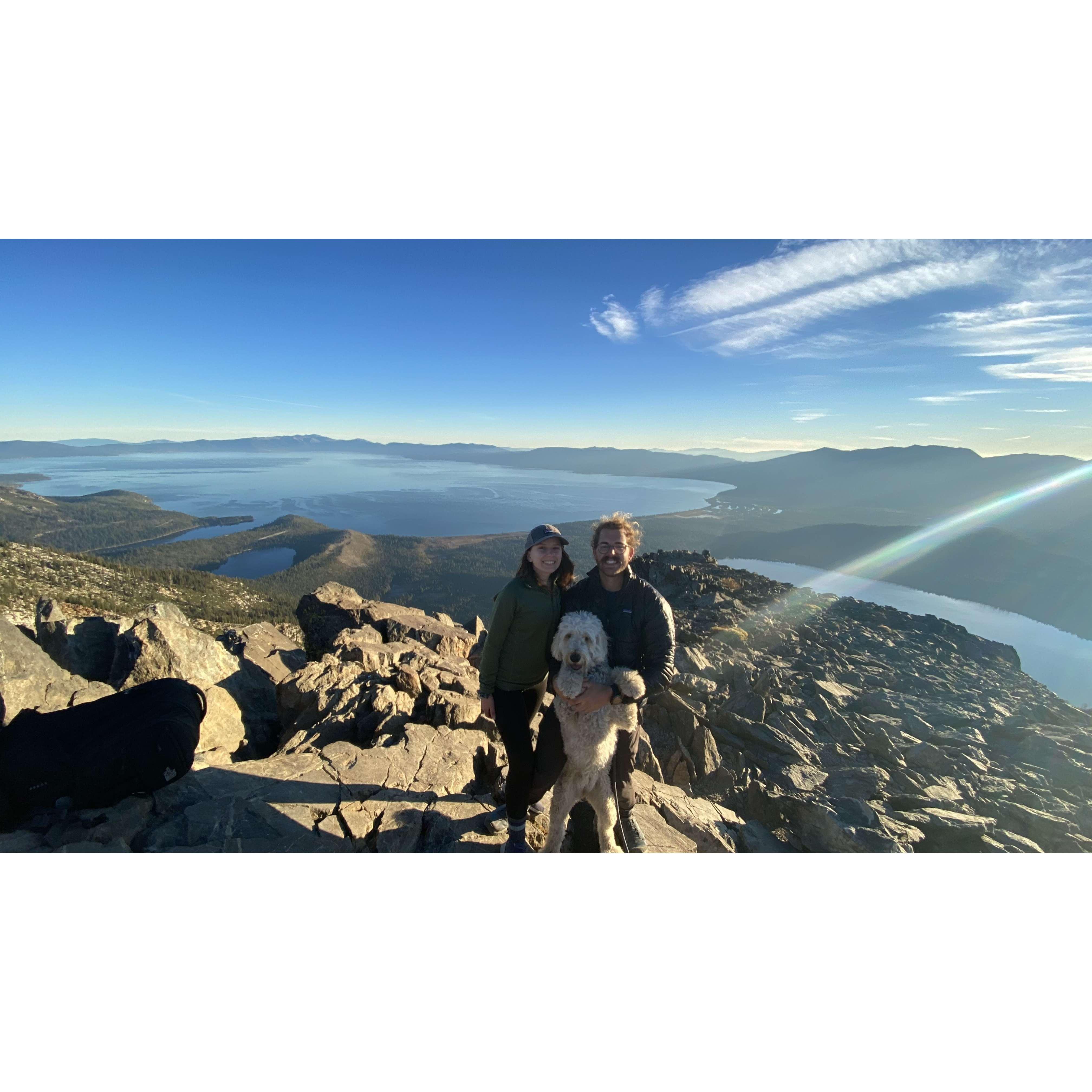 Mt. Tallac after a sunrise hike 