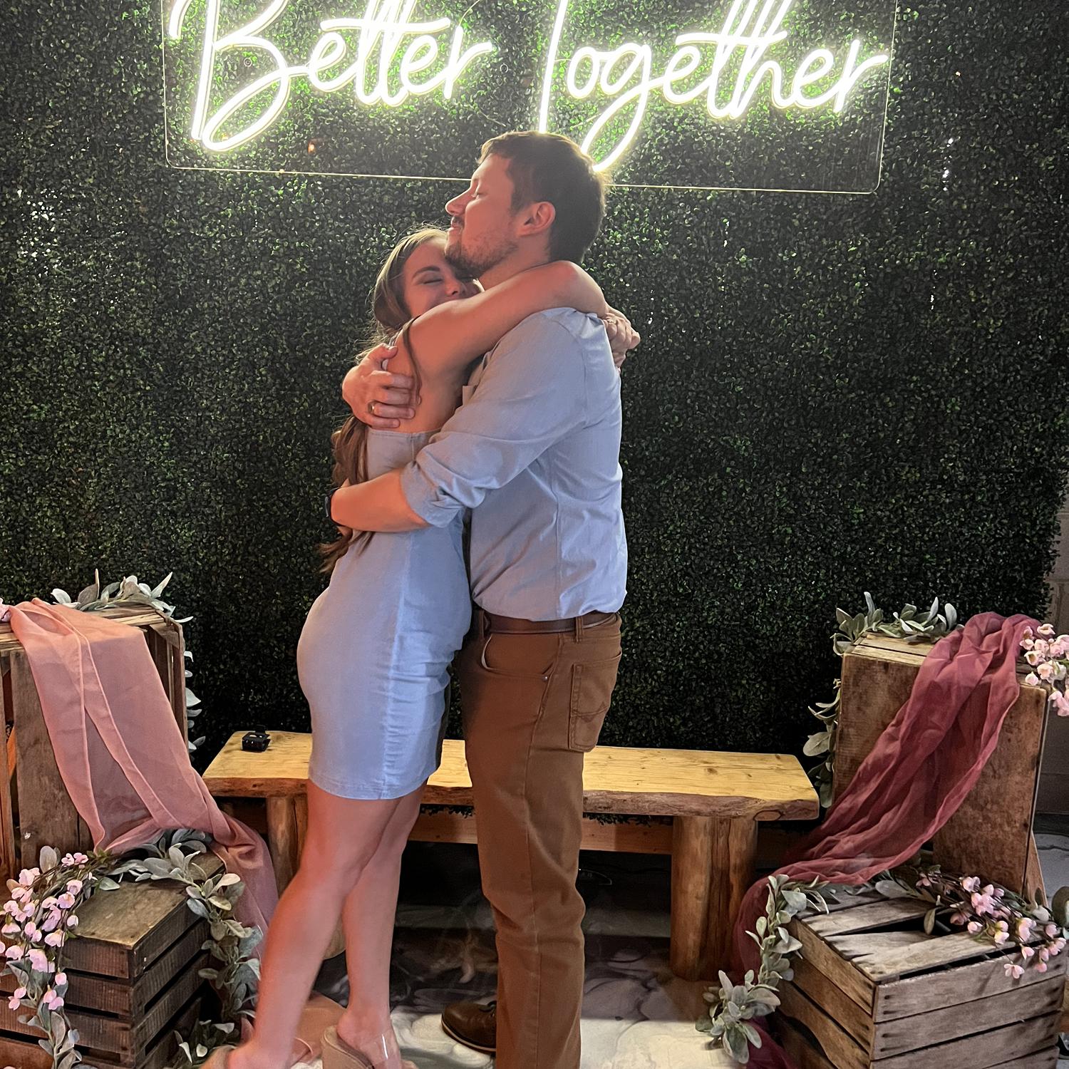 At Ashlyn and Tate's wedding