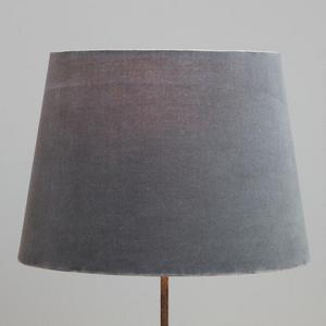 Gray Velvet Table Lamp Shade