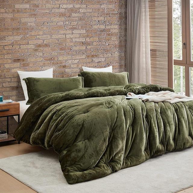 Byourbed Thicker Than Thick - Coma Inducer® Oversized King Comforter Set - Standard Plush Filling - Winter Moss