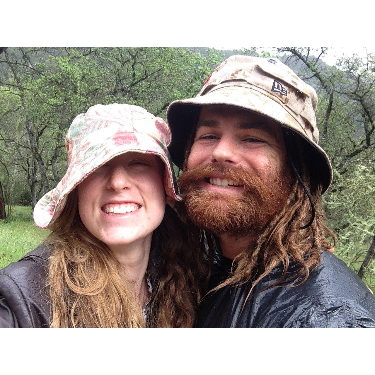 Rainy day on our property Bradley, CA 2016