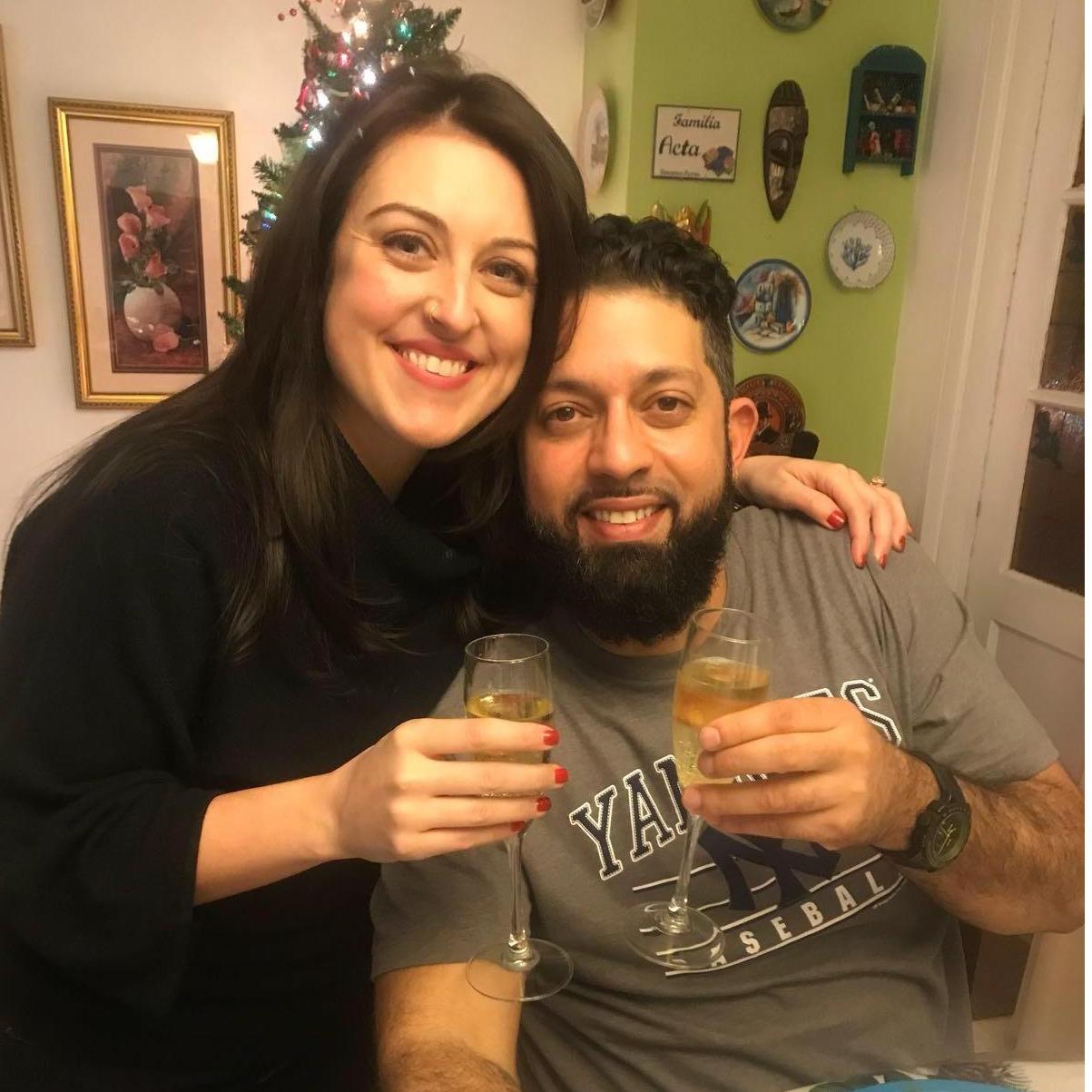 Our first toast after i said "YES!" December 26, 2017