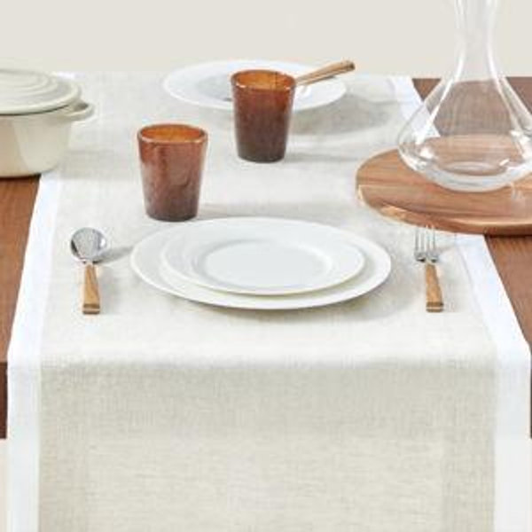 Double Layer Linen Table Runner