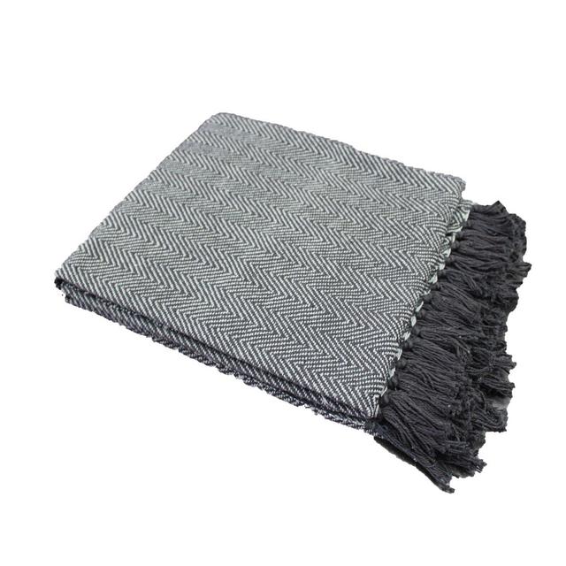 Erwica Herringbone Cotton Throw