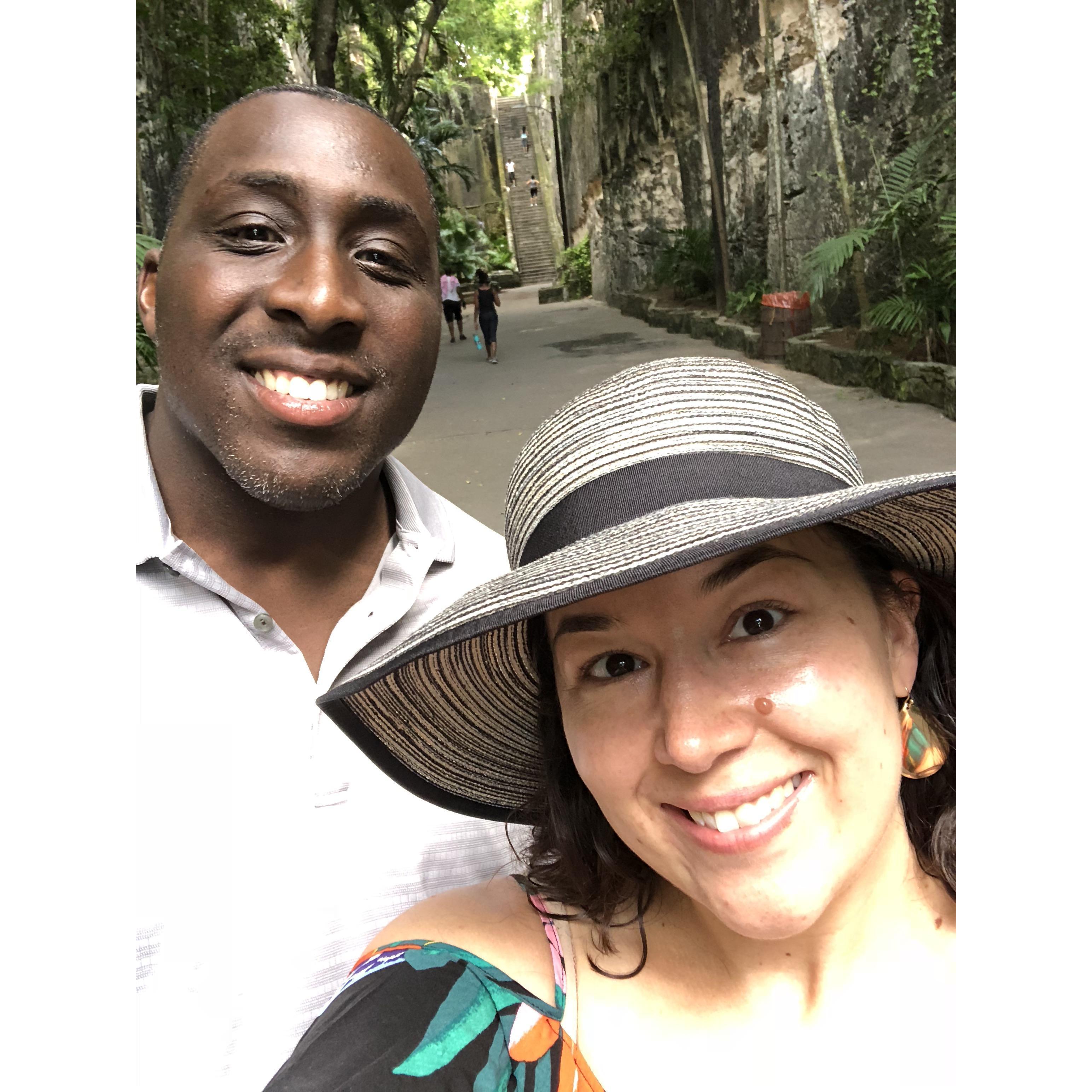 The Queen's Staircase in Nassau.