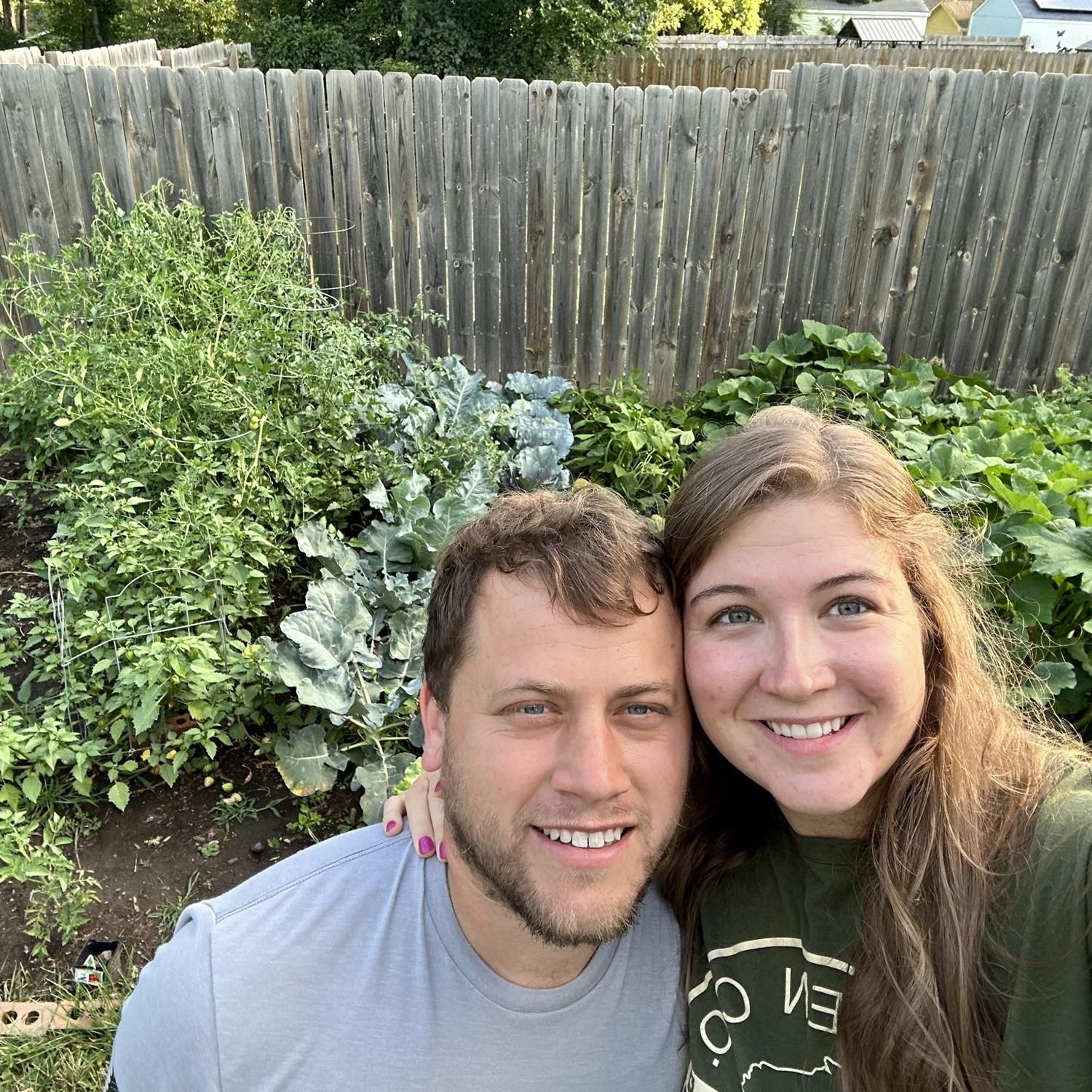 Our lovely garden that Aaron puts so much love and time into❤️