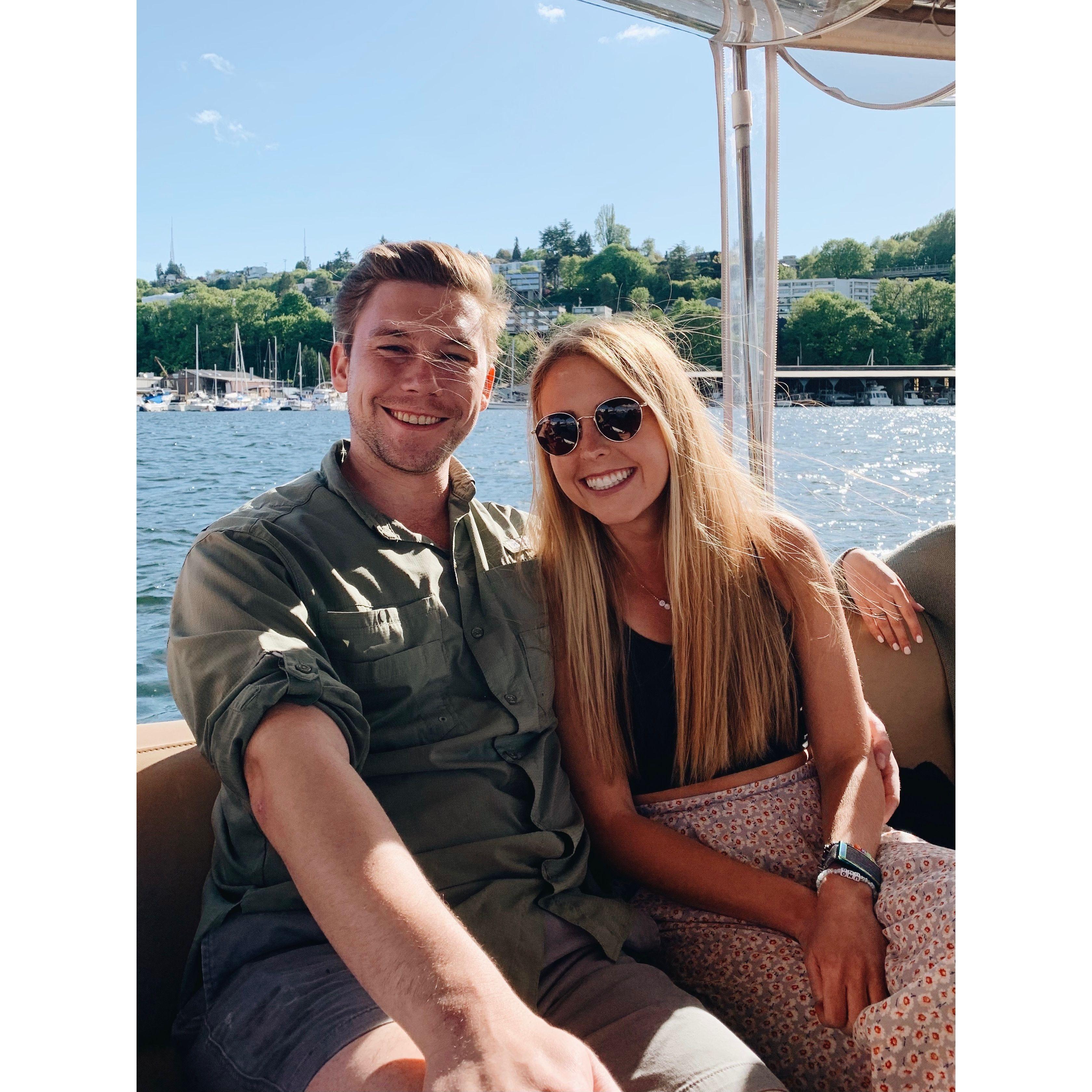Gosh, what a good looking couple!