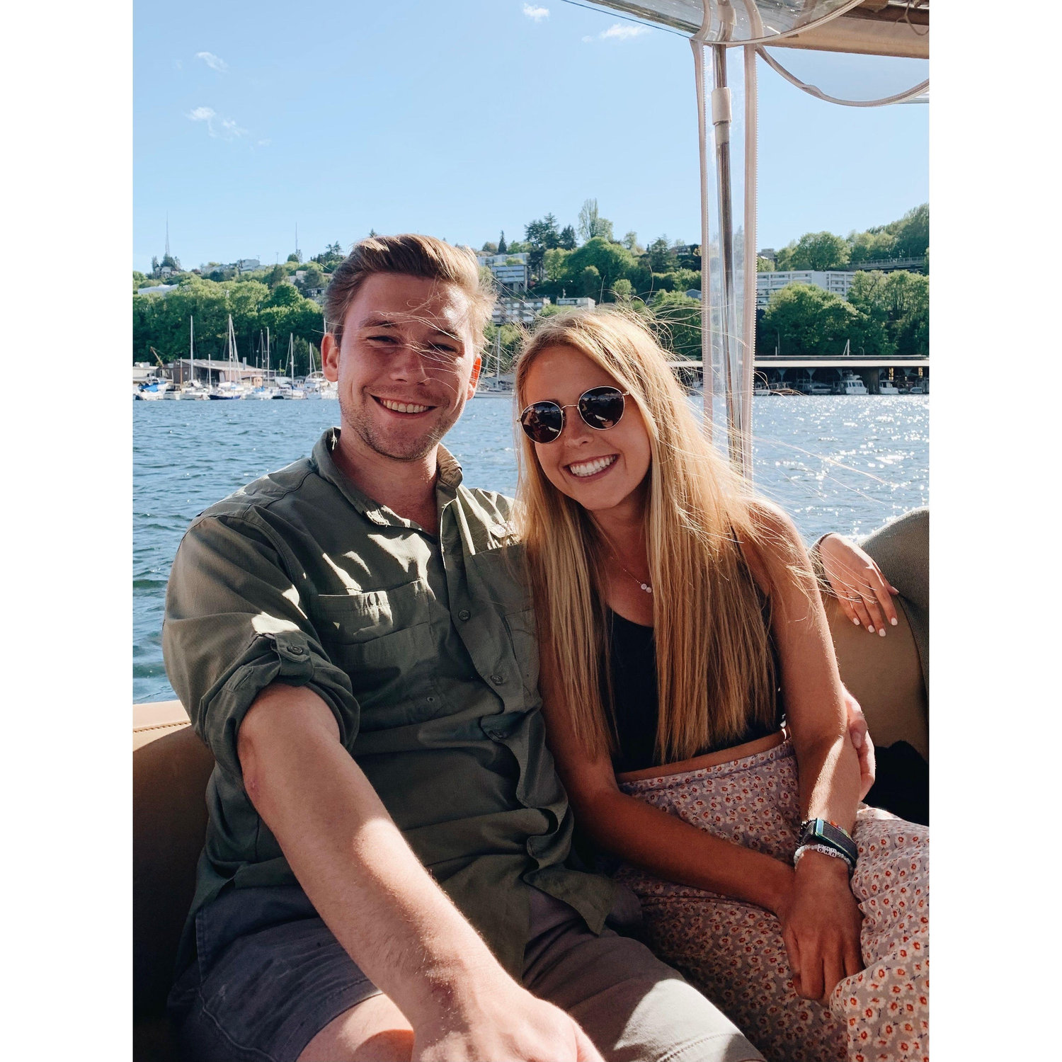 Gosh, what a good looking couple!