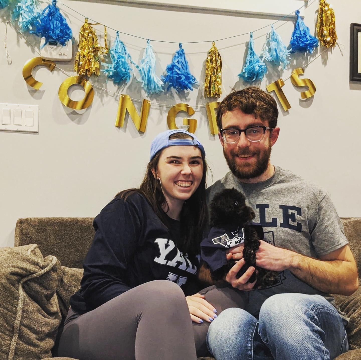 2020 was a big year for many reasons: Burke and Maria added Humphrey to their family and moved across the country to New Haven, CT so Burke could begin his PhD at Yale!