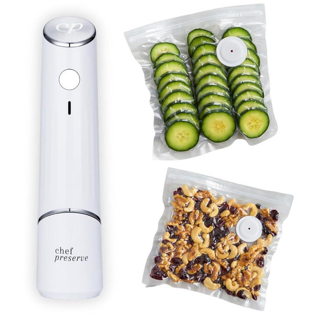 Chef Preserve Vacuum Sealer (Vacuum Sealer + 10 Bags)