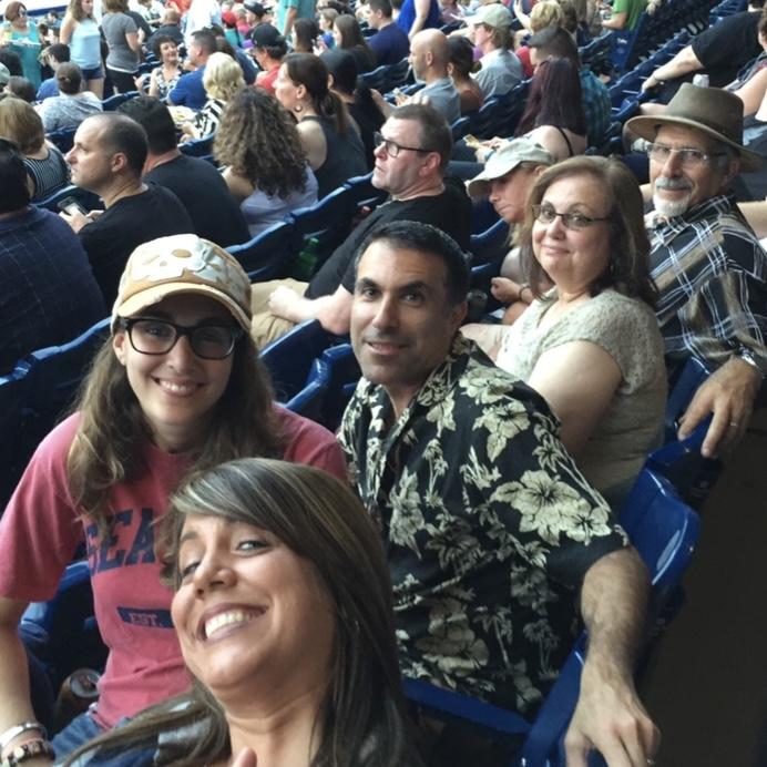 me and the family seeing billy joel at citizens bank park. we miss you mom!