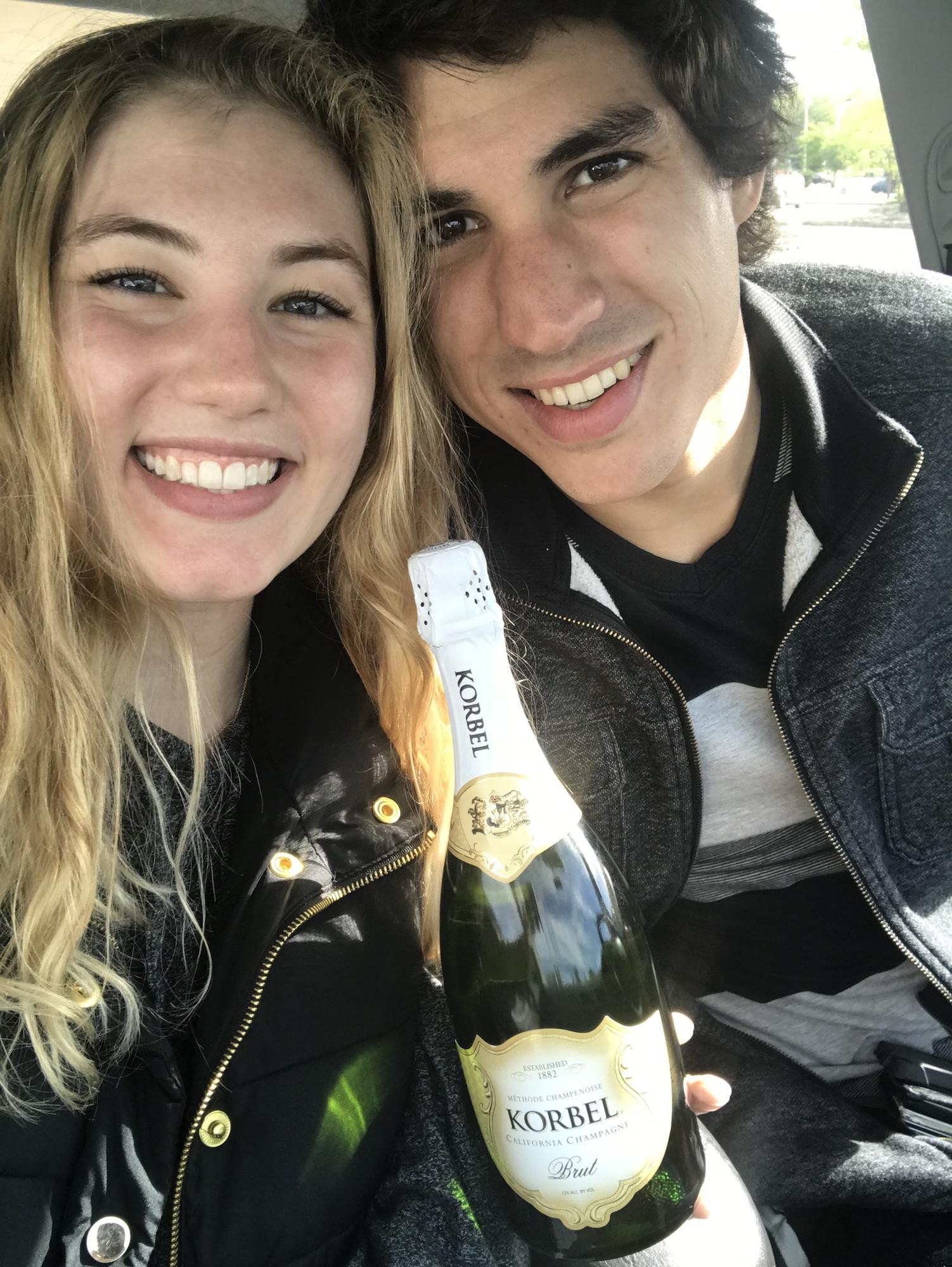 Signed our first apartment lease together [2017]