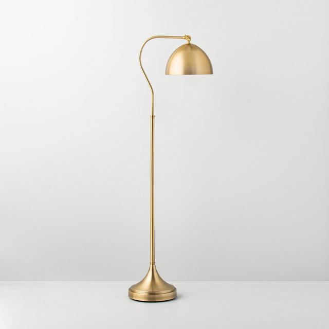 75" Metal Floor Lamp Brass Finish (Includes LED Light Bulb) - Hearth & Hand™ with Magnolia