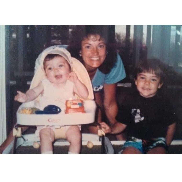 Baby Lauren, Jan, and Mike - age 4