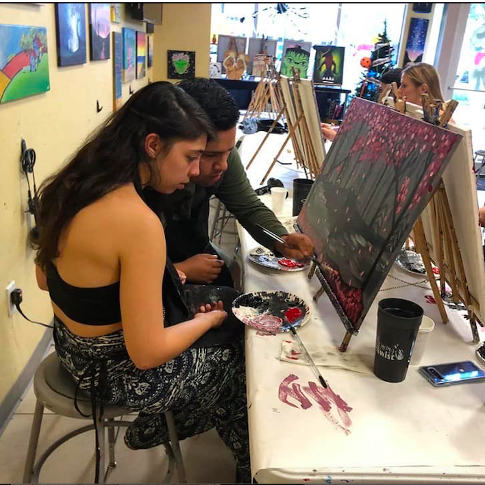 Even helps me with my painting, always got each others back. (October 2019)