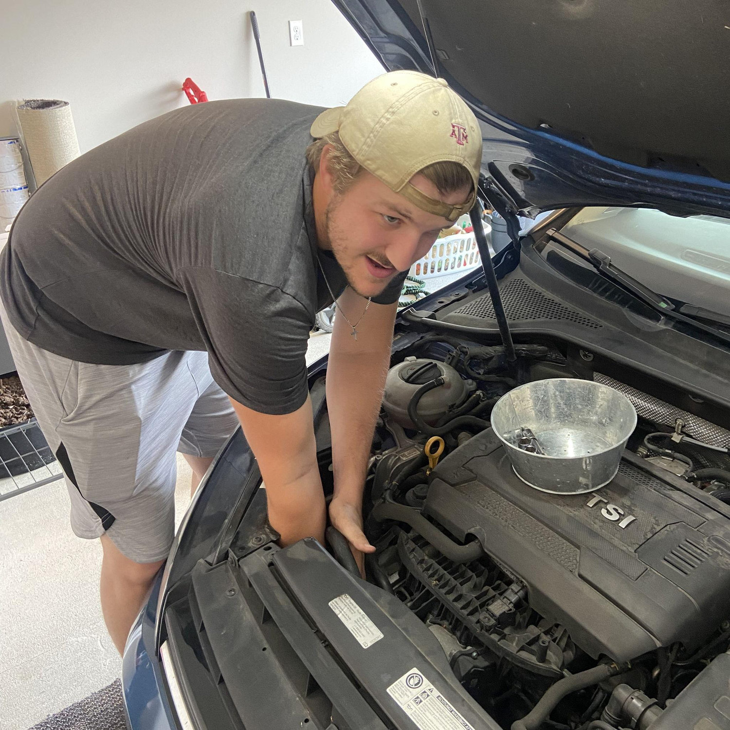 You know it's true love that will last when you've successfully replaced an alternator together in a tiny Volkswagen.