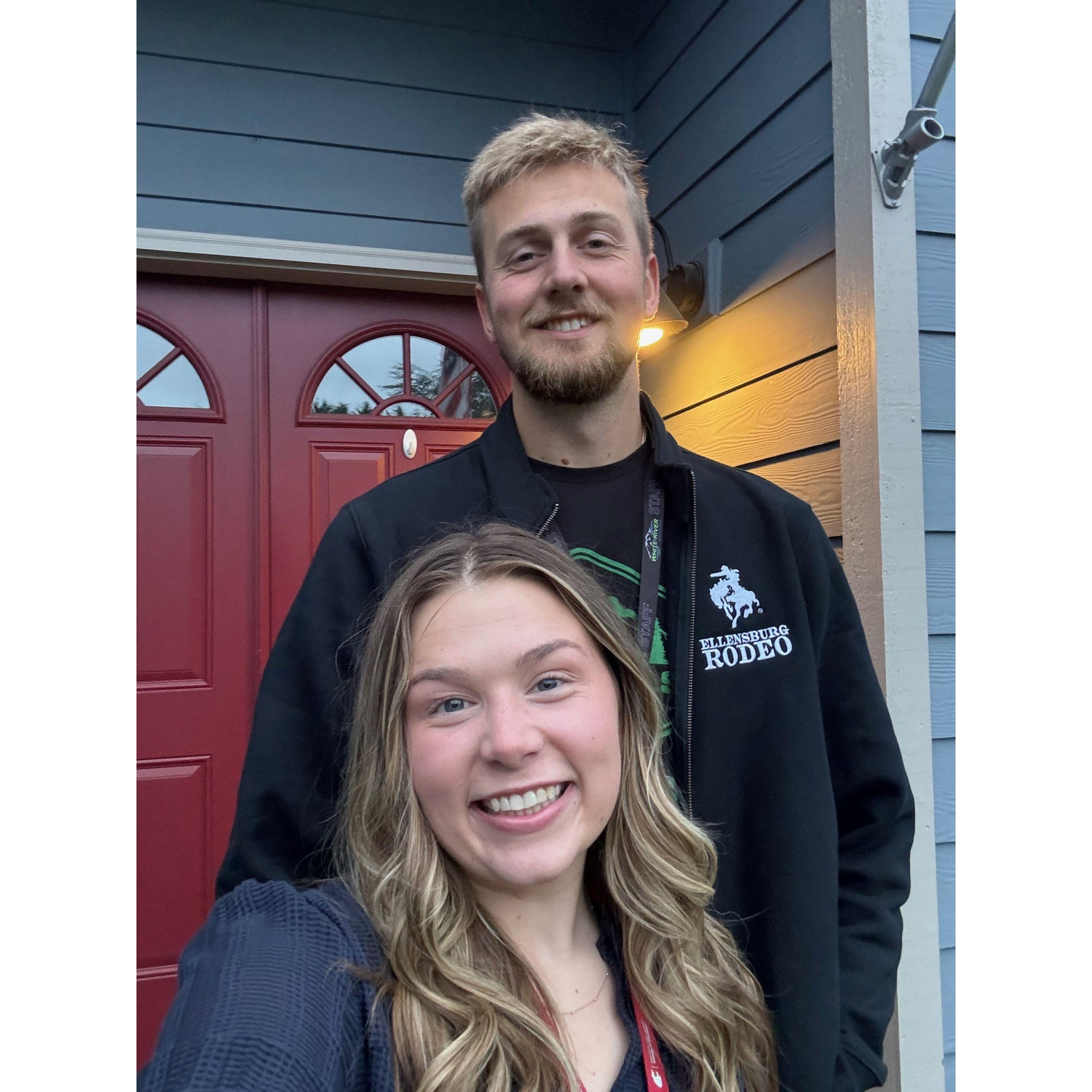 Our first day of school! Jack in his first year teaching and Rylees first day of student teaching!