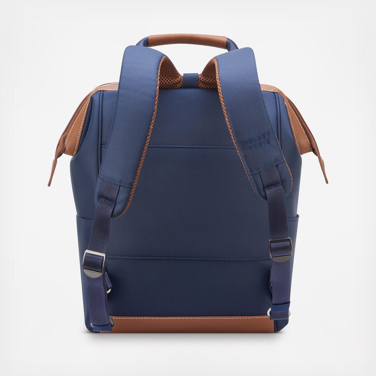 Delsey Paris Navy Blue Casual Everyday Backpack with Tan Accents NWT Amazon.com: DELSEY PARIS Chatelet 2.0 Tote Travel Backpack  main image 2