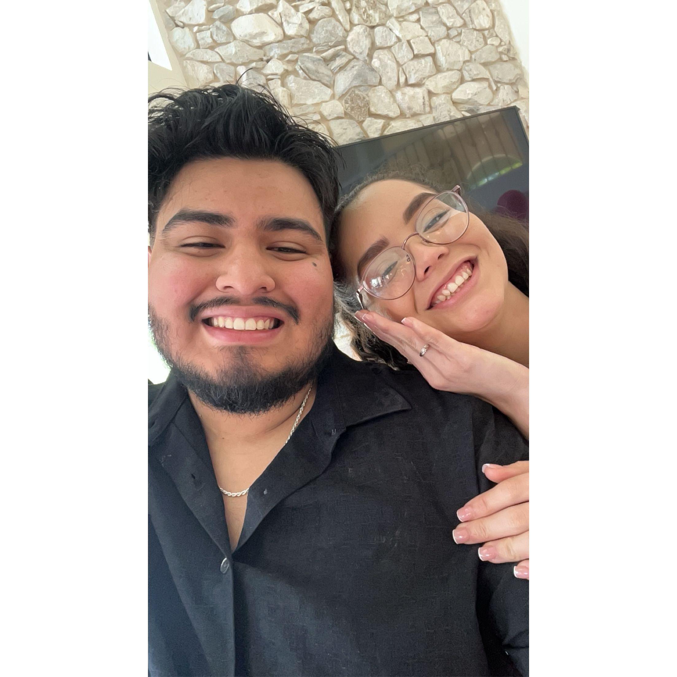 FIRST SELFIE AFTER PROPOSAL