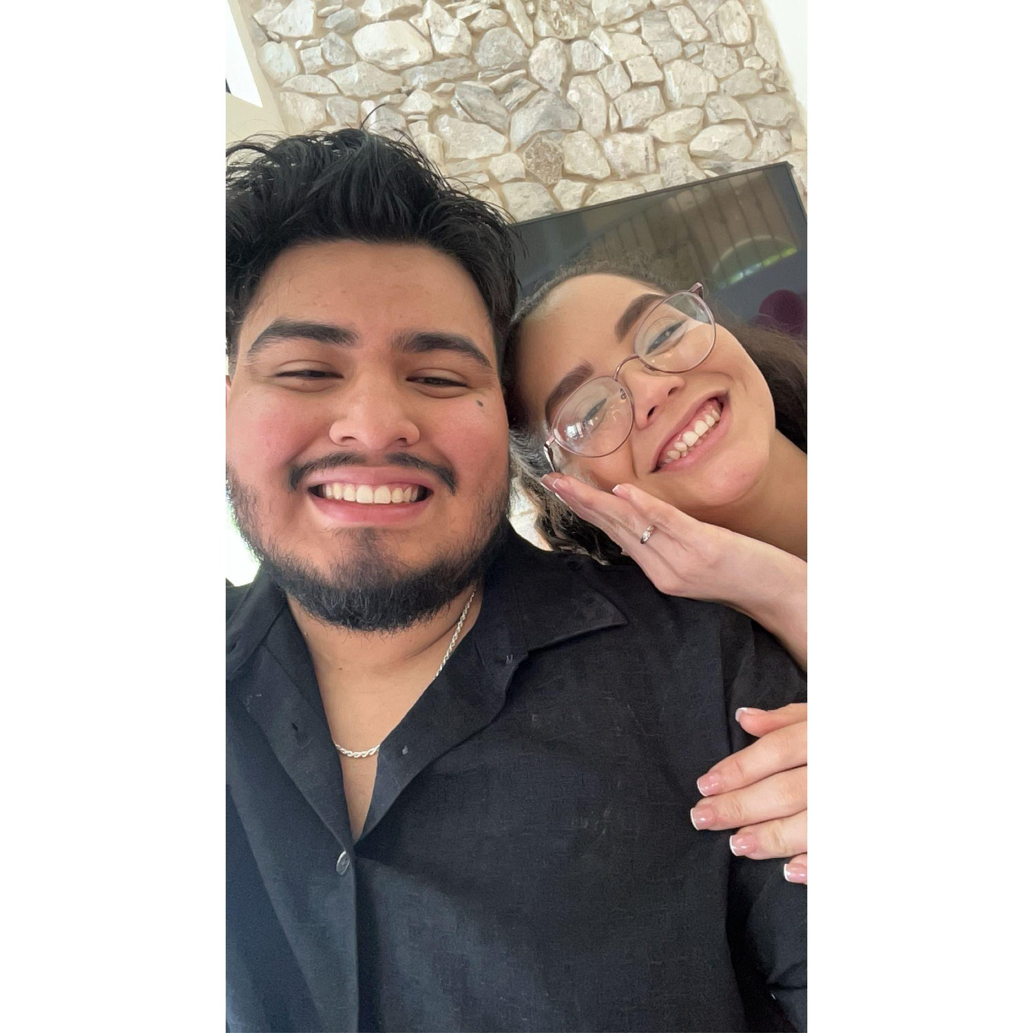 FIRST SELFIE AFTER PROPOSAL