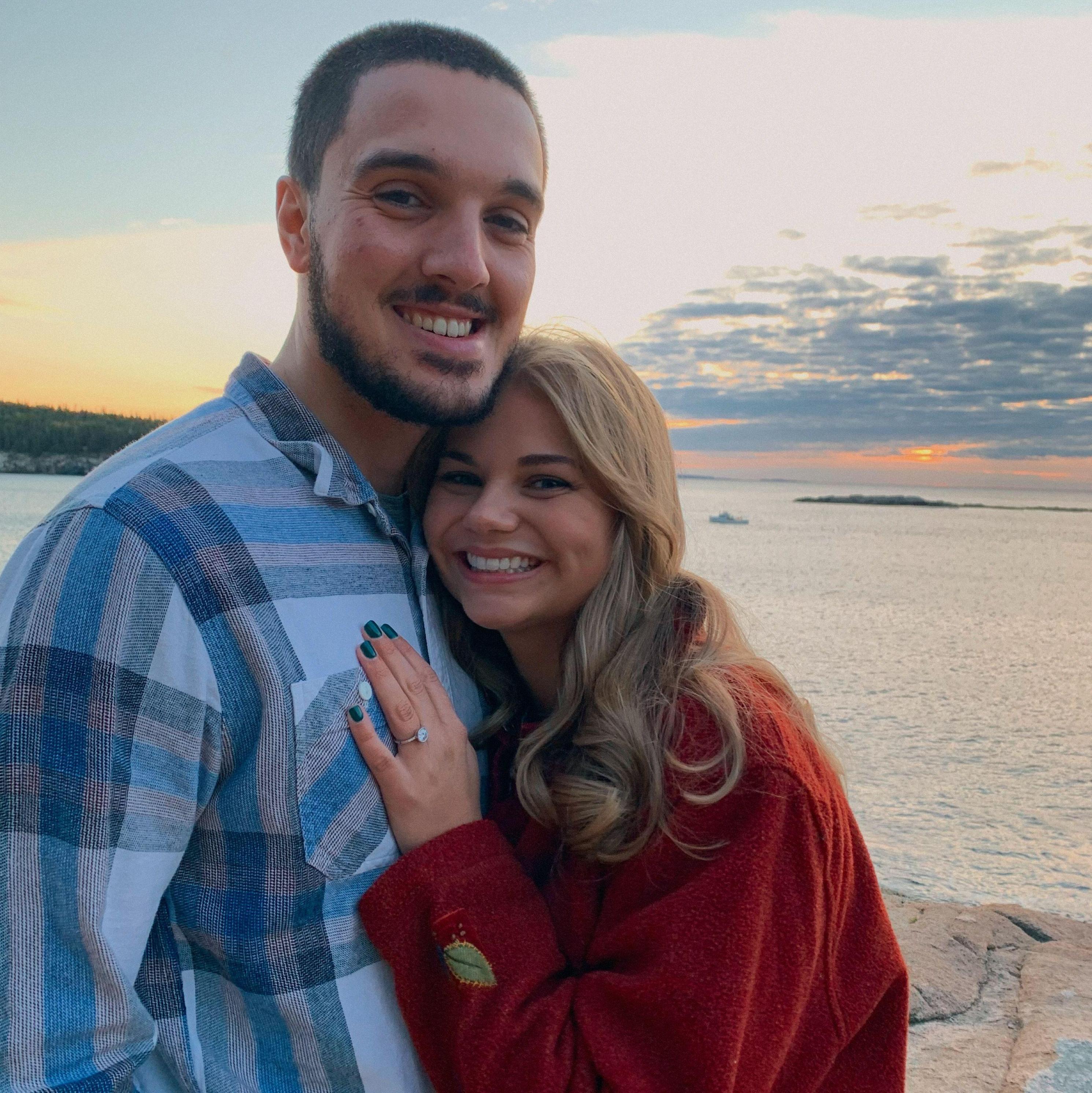 Engaged at sunrise!