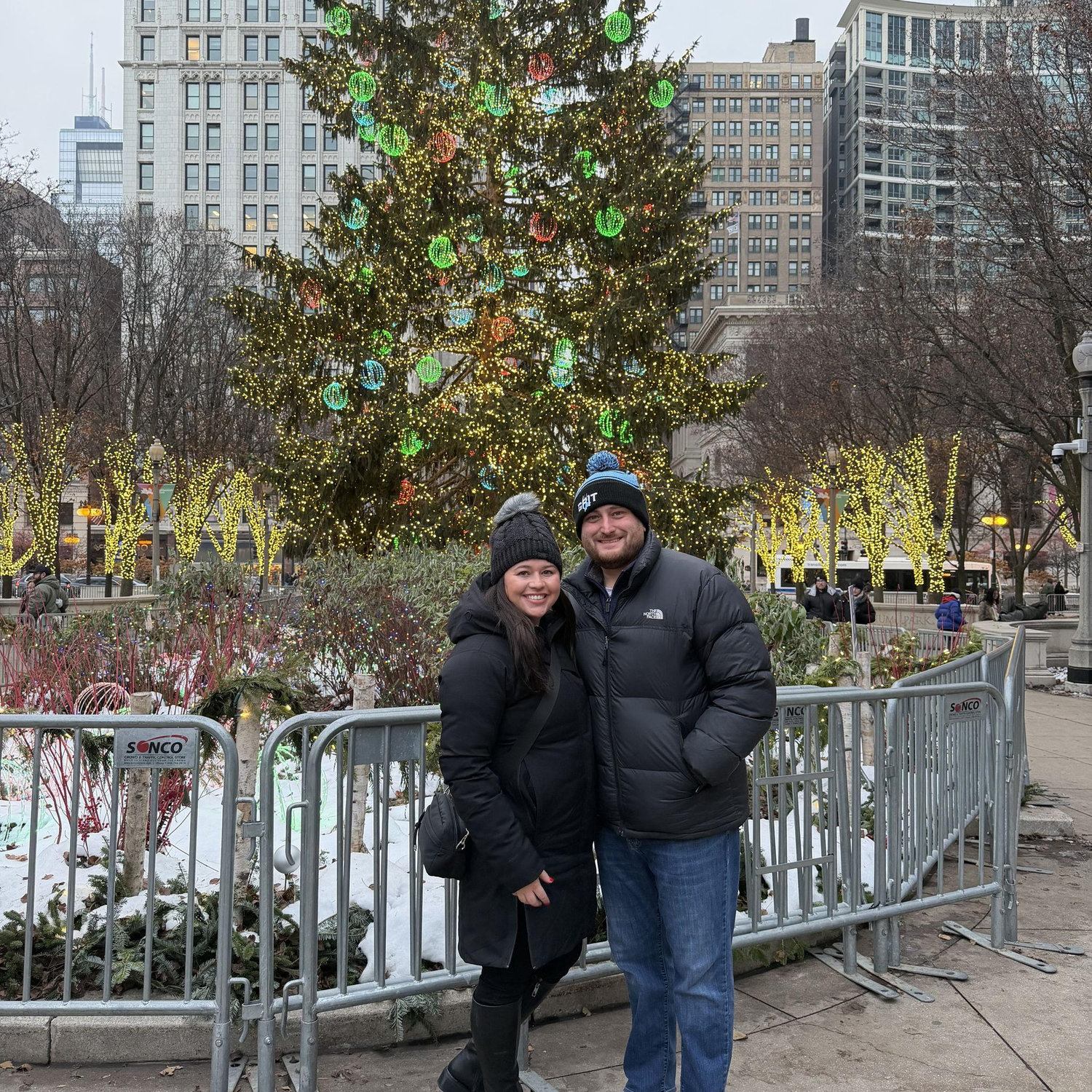 One year later at the engagement spot!