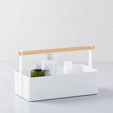 Wood Handle Bath Caddy