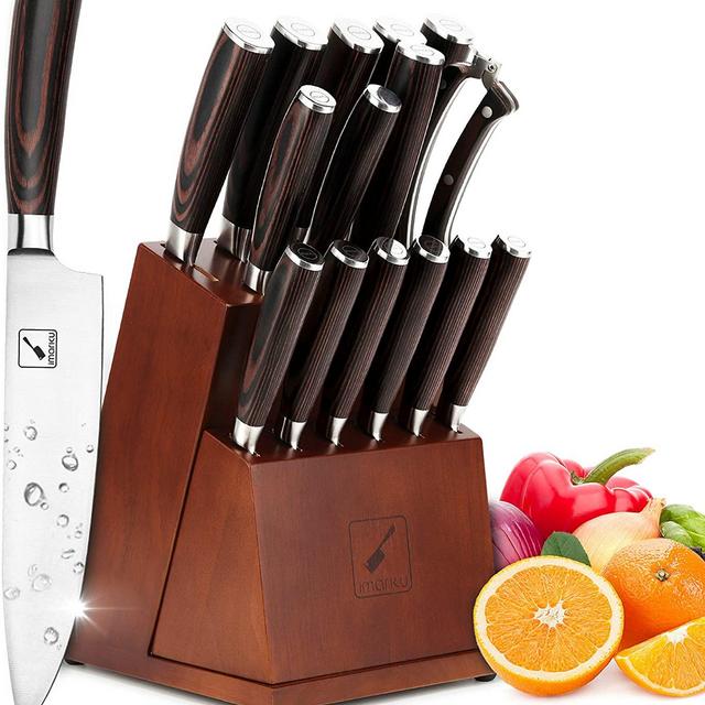 Japanese Knife Set - imarku 16-piece Kitchen Knife Set