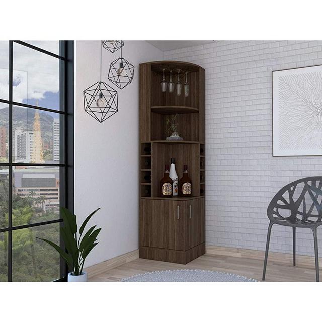 TUHOME Syrah Corner Bar Cabinet