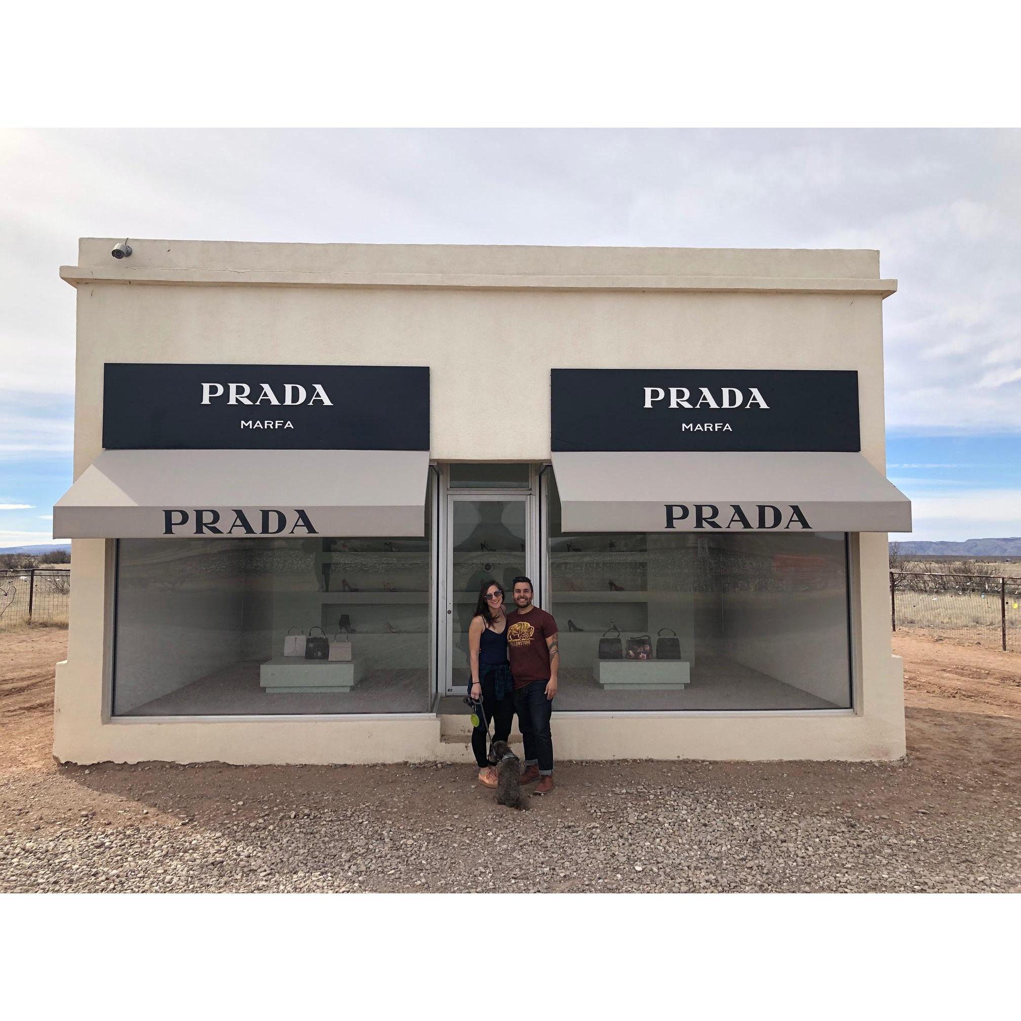 The PRADA store.
