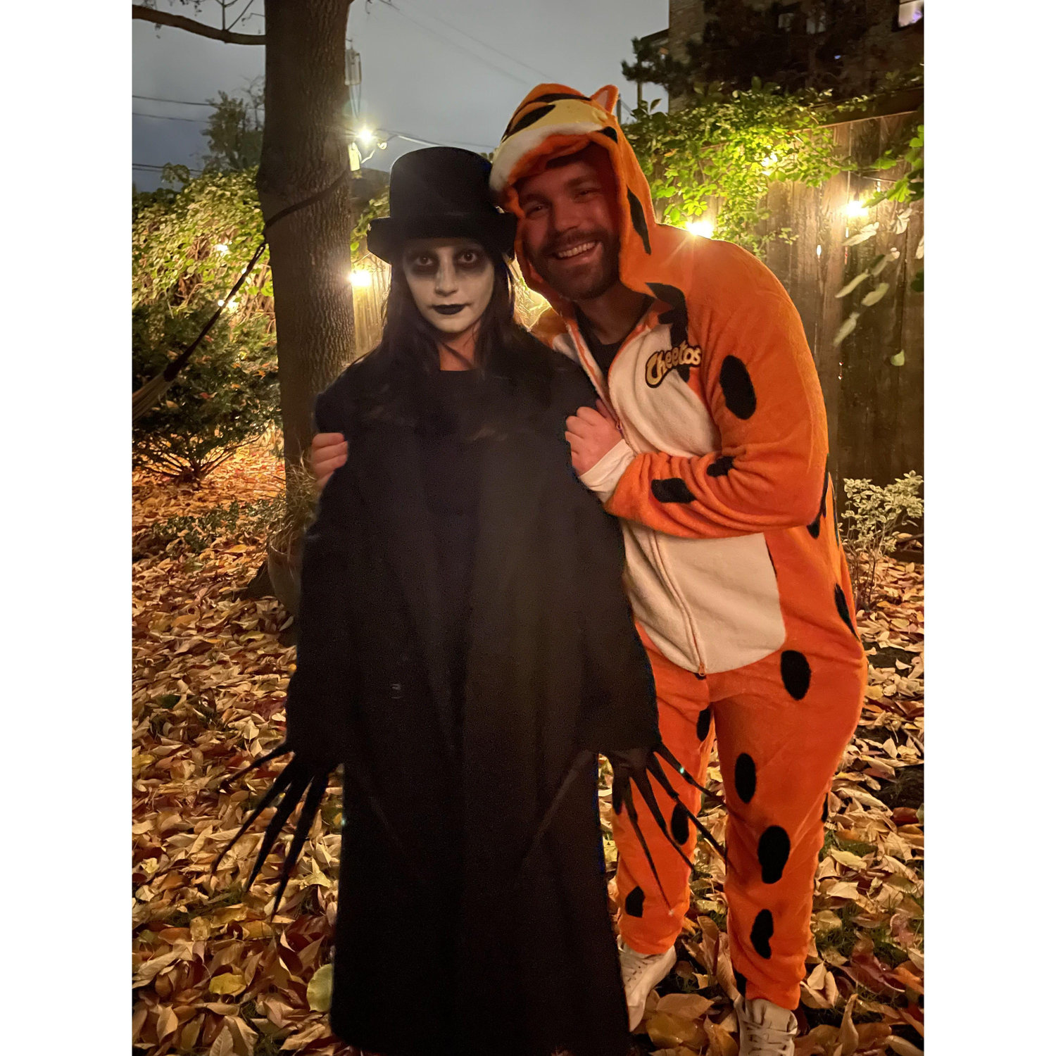 Tina as the Babadook and Cian as Tony the Tiger...
