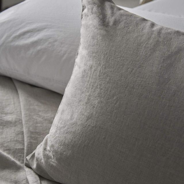 Vintage Linen Sham Single, Euro, Off-White