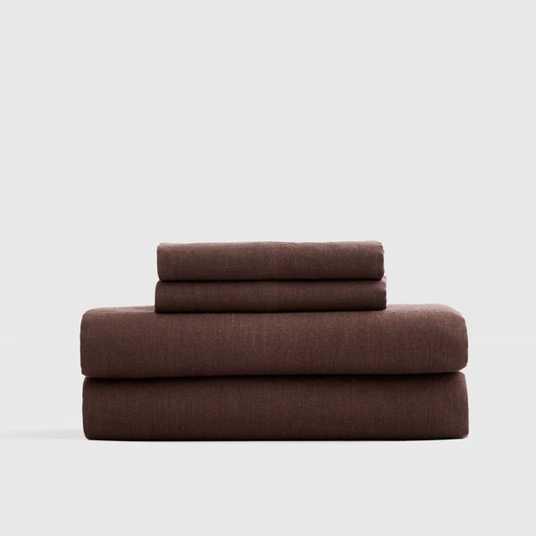 Linen Sheets King | Quince in Espresso