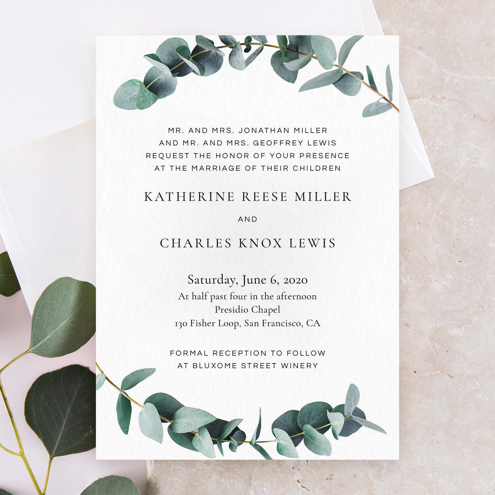 Zola wedding store invites