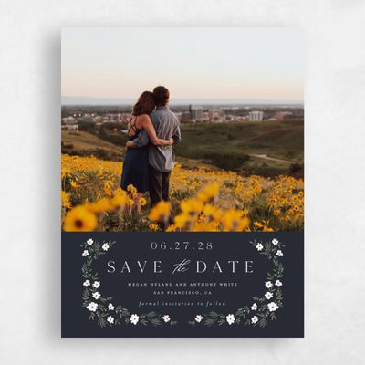 Ebony, Black Wedding Save the Date - Lenora Photo