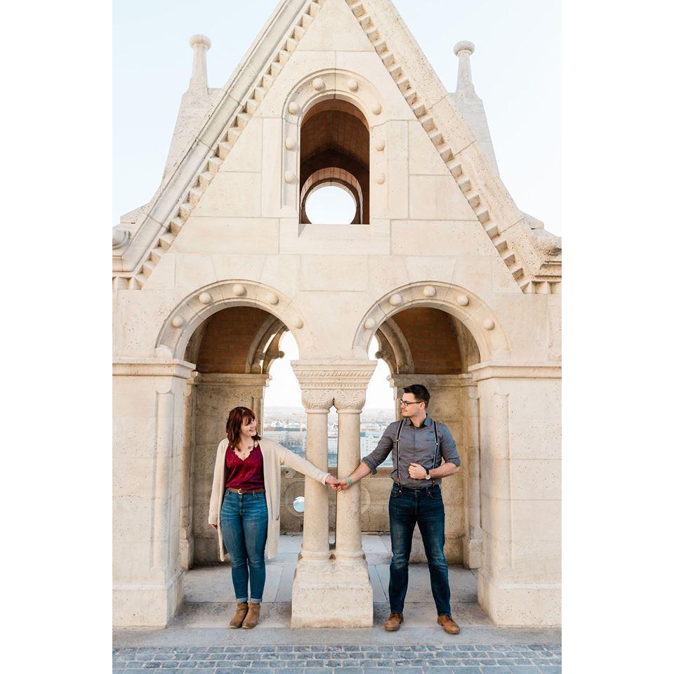 Engagement photos in Budapest, Hungary.