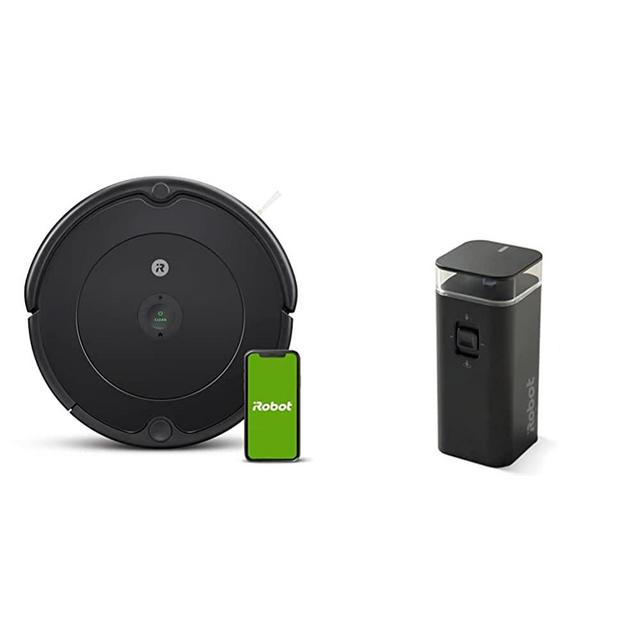 iRobot Roomba 694 Robot Vacuum-Wi-Fi Connectivity, Good for Pet Hair, Carpets, Hard Floors, Self-Charging with Authentic Replacement Parts- Dual Mode Virtual Wall Barrier,Black