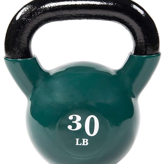 Everyday Essentials All-Purpose Color Vinyl Coated Kettlebell